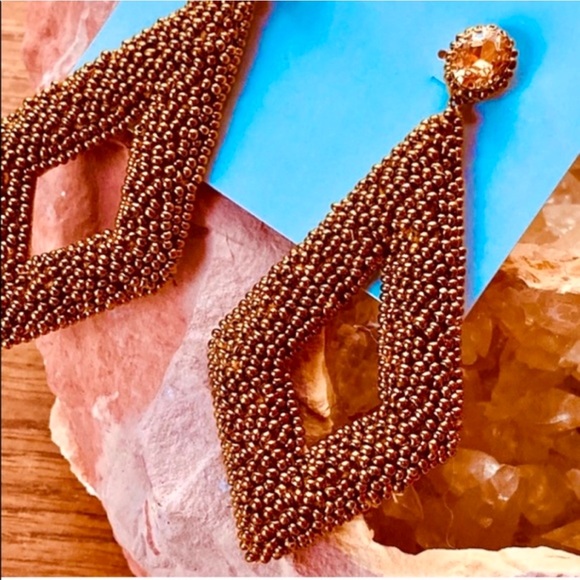 NWT Deepa Gurnani Beaded Diamond Chandeliers - Picture 3 of 8